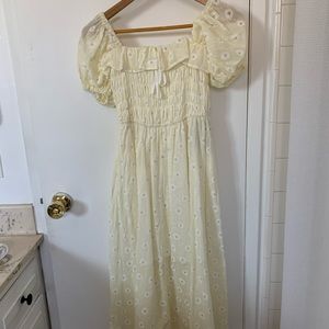 NWT Amazon floral smocked midi dress